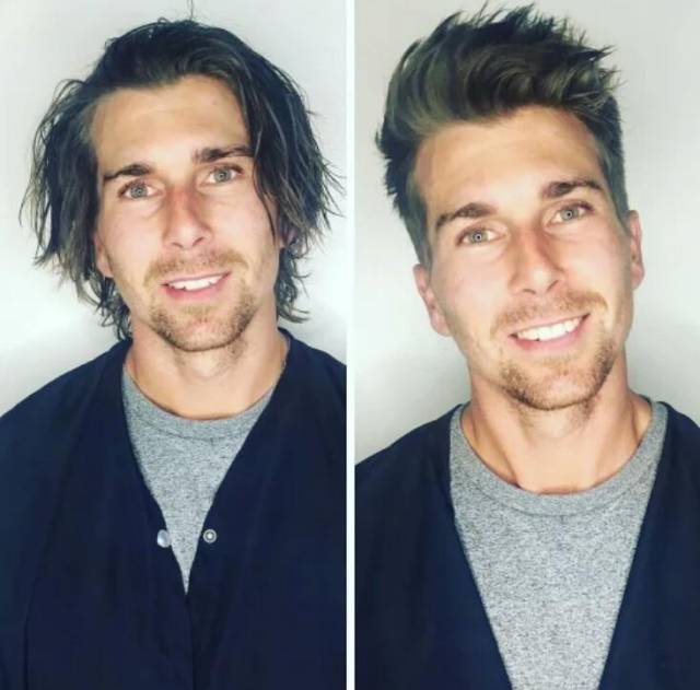 Lihat perubahan drastis 10 pria ini usai potong rambut Lihat perubahan drastis 10 pria ini usai potong rambut