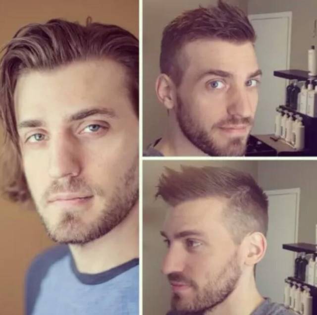 Lihat perubahan drastis 10 pria  ini usai potong  rambut   Lihat perubahan drastis 10 pria  ini usai potong  rambut